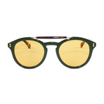 Gucci Unisex Sunglasses // GG0124S // Green Havana + Yellow