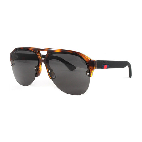 Men's GG0170S Sunglasses // Havana + Black