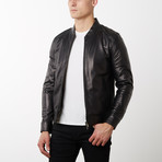Marlon Lamb Leather Jacket // Black (Euro: 47)