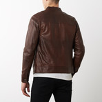 Marlon Vintage Lamb Leather Jacket // Brown (Euro: 48)