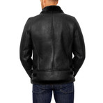 Peter Shearling Leather Jacket // Black (Euro: 44)
