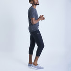 Namoustache 3/4 Length Yoga Pants // Black (XL)