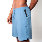 Warrior II Shorts // Ocean Blue (M)
