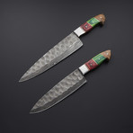 Pro Chef's Knives // Multi-Wood // Set of 2