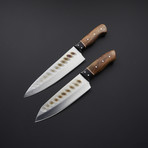 Pro Chef's Knives // Rosewood + Buffalo Horn // Set of 2