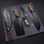 Pro Chef's Knives // Natural Rosewood // Set of 4