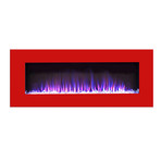 Streamline Wall Mounted Electric Fireplace // Red