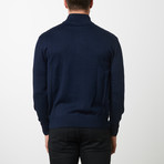 Paolo Lercara Cable Sweater // Navy (3XL)