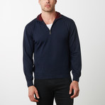 Paolo Lercara Half-Zip Sweater // Navy (L)