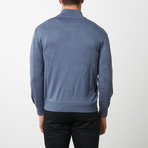 Paolo Lercara Half-Zip Sweater // French Blue (S)