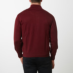 Paolo Lercara Half-Zip Sweater // Wine (XL)