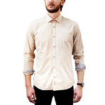 Pask Shirt // Beige + Red (M)