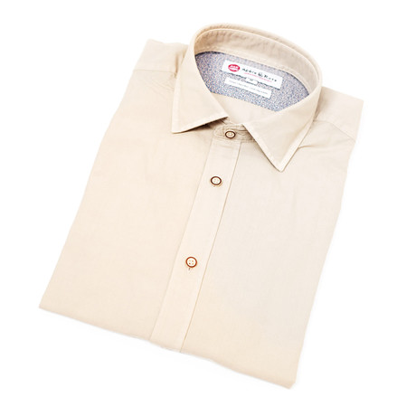 Pask Shirt // Beige + Red (S)
