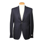 Men's Patterned Suit // Navy Blue (Euro: 44)