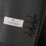 Men's Suit // Charcoal + Black (Euro: 44)