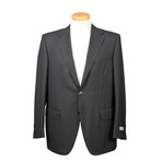Men's Suit // Charcoal + Black (Euro: 38)