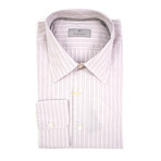 Striped Modern Fit Shirt // Lilac (XS)