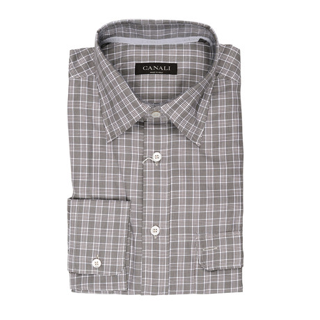 Plaid Slim Fit // Gray (XS)