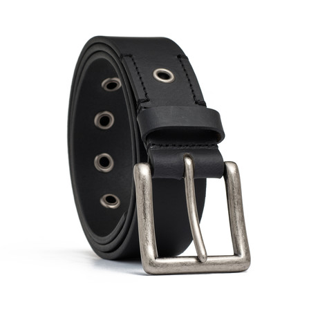 Leather Belt // Black (32" Waist)