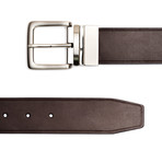Reversible Leather Belt // Brown (32" Waist)