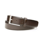 Burnished Genuine Leather Belt // Brown (32" Waist)