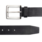 Vintage Genuine Leather Belt // Black (32" Waist)