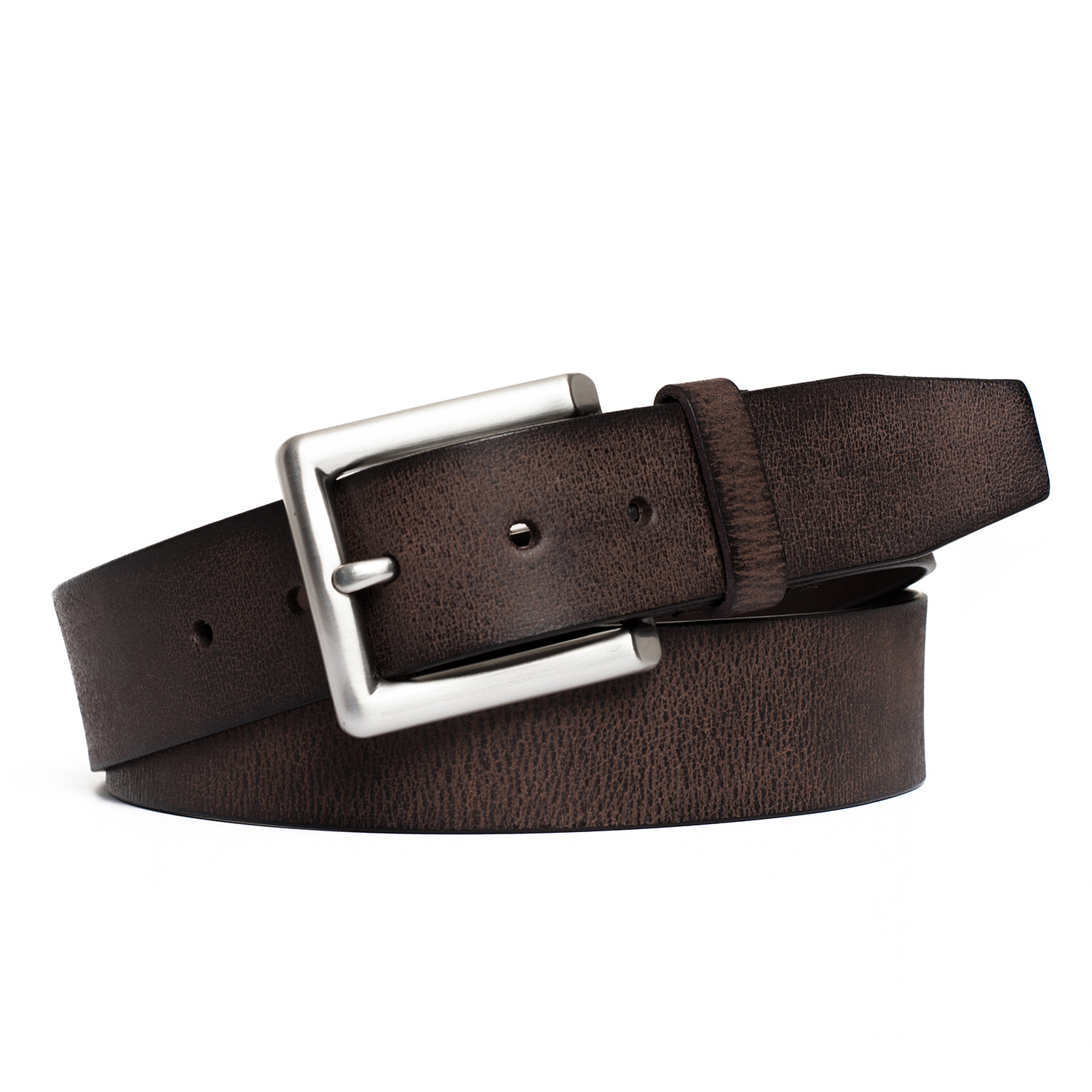 Vintage Genuine Leather Belt // Brown (36