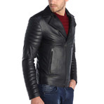 Cyril Leather Jacket // Black (XL)