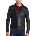 Cyril Leather Jacket // Black (S)