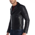 Cyril Leather Jacket // Black (L)