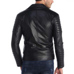 Cyril Leather Jacket // Black (3XL)