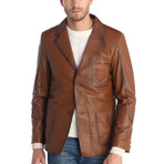 Kyle Leather Jacket // Chestnut (L)