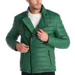 Mason Leather Jacket // Green (S)