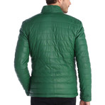 Mason Leather Jacket // Green (2XL)