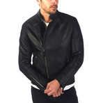 Fulton Leather Jacket // Black (XL)