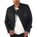 Fulton Leather Jacket // Black (XS)