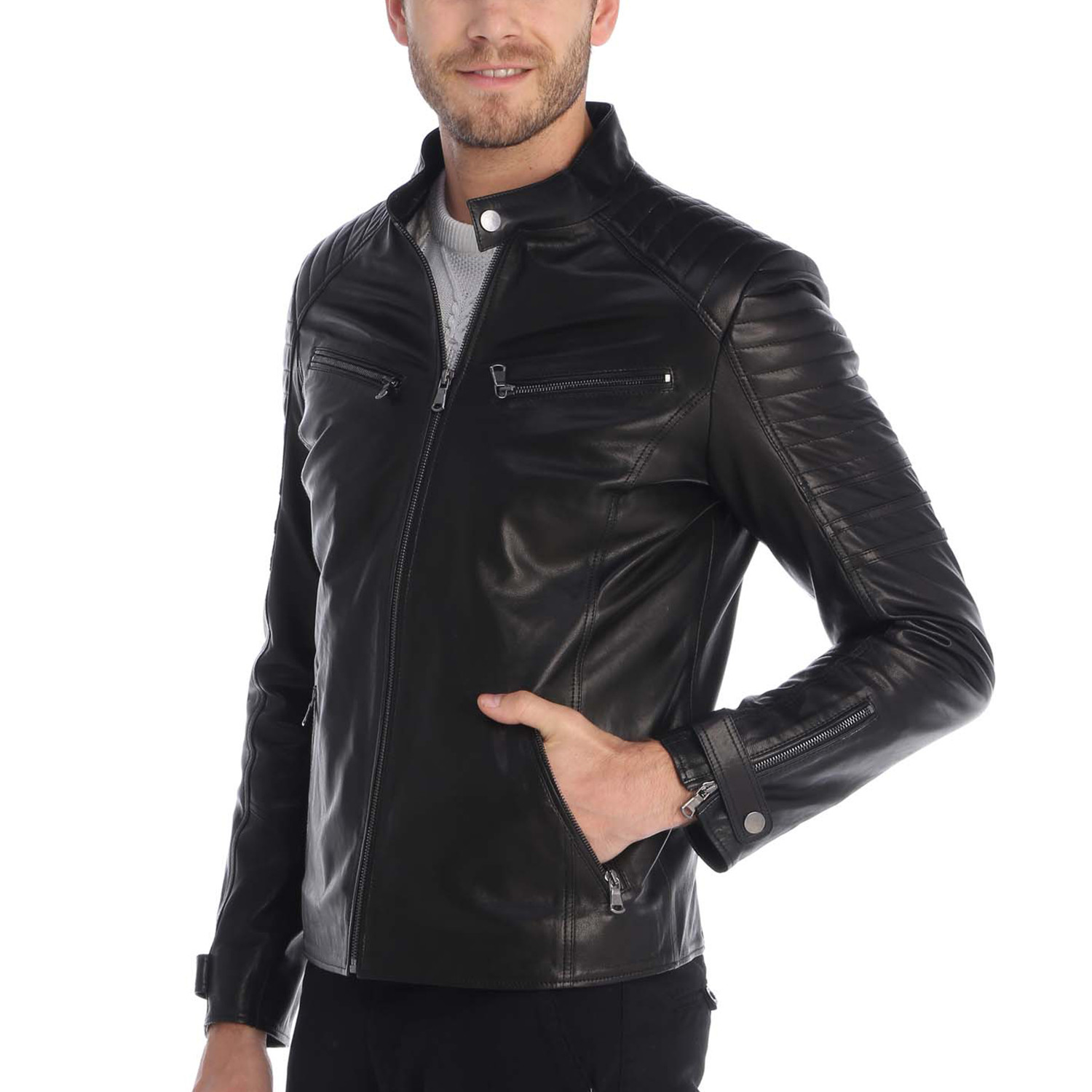 Lloyd Leather Jacket // Black (S) - Giorgio di Mare - Touch of Modern