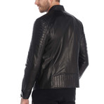 Lloyd Leather Jacket // Black (2XL)