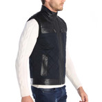 Darryl Leather Vest // Black (S)