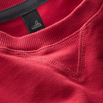 Rowe Pique Sweater // Sunset Red (L)