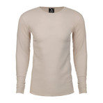 Long Sleeve Thermal Crew Neck // Sand (L)