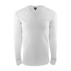 Long Sleeve Thermal Hoodie // White (XL)