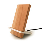 Silver + Maple Charging Stand