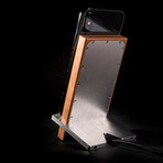 Silver + Maple Charging Stand