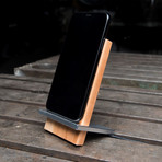 Silver + Maple Charging Stand
