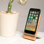 Silver + Maple Charging Stand