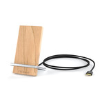 Silver + Maple Charging Stand