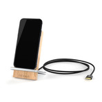 Silver + Maple Charging Stand