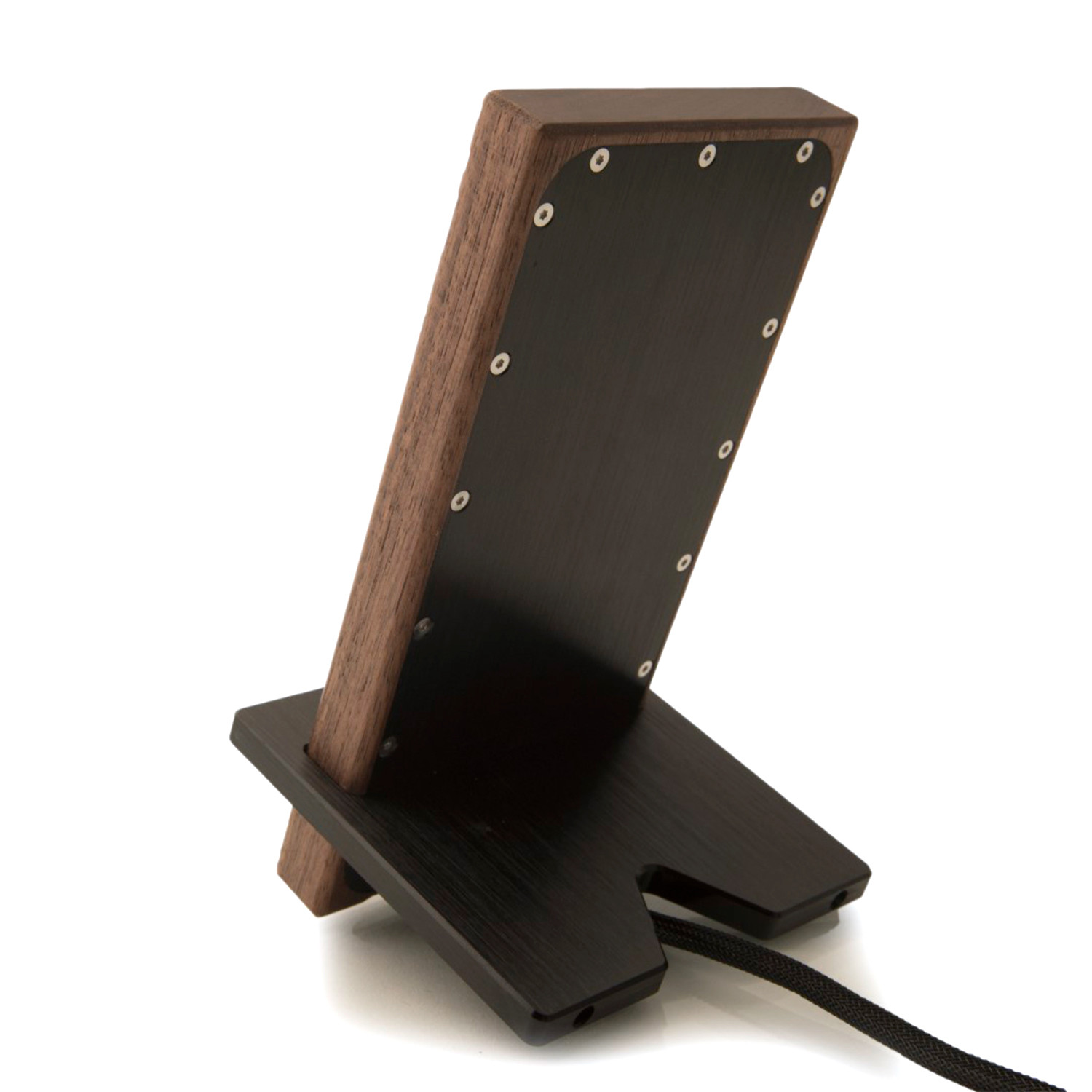 Black + Walnut Charging Stand - EXOvault - Touch of Modern
