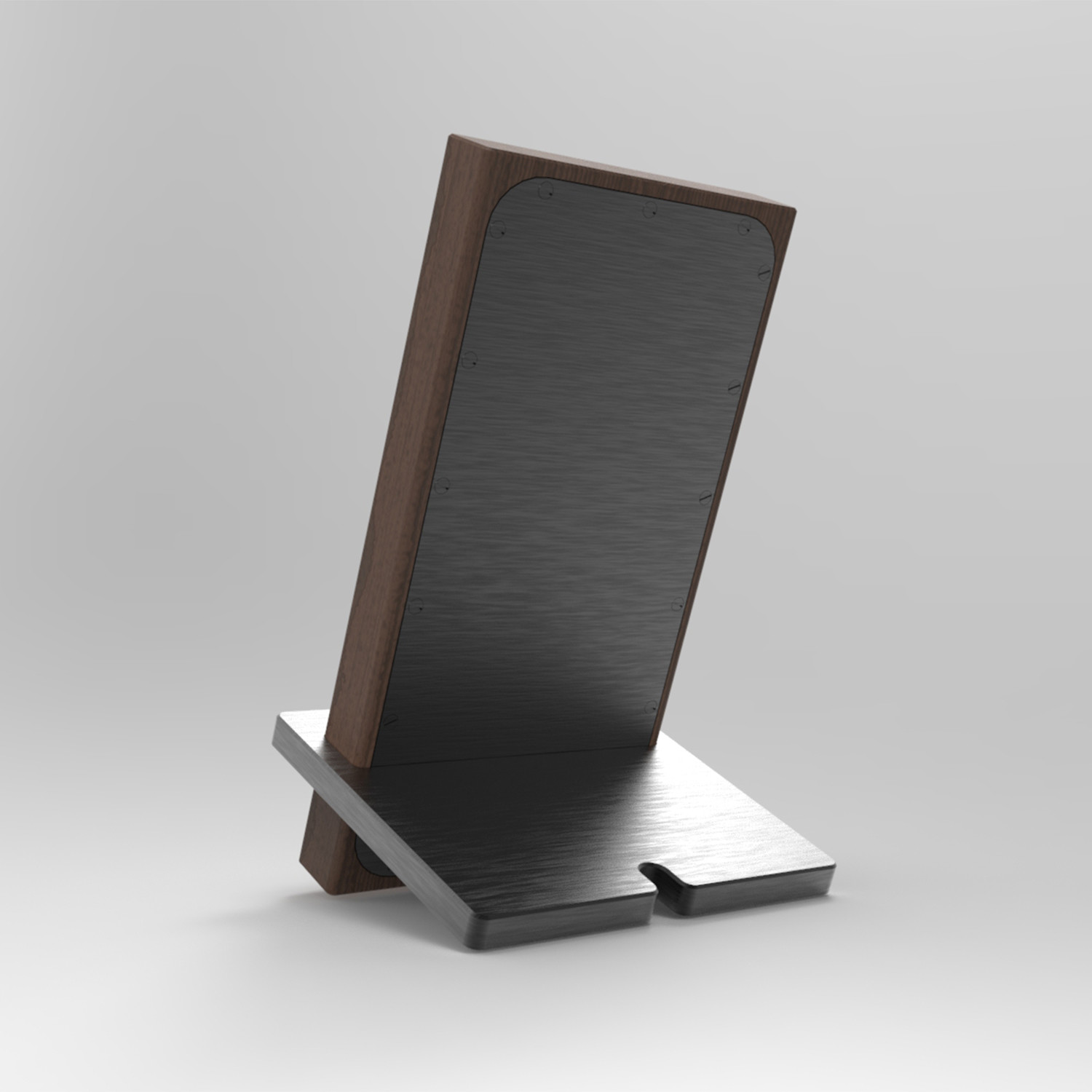 Black + Walnut Charging Stand - EXOvault - Touch of Modern